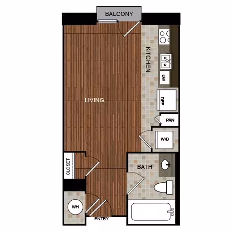 Unit D814 D105 floor plan